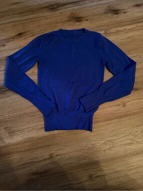 SHEIN Electric Blue Knit Sweater